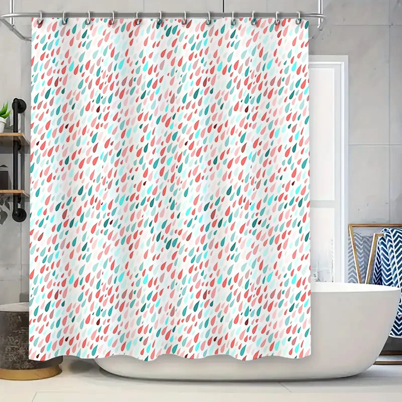 

Floral Shower Curtain Waterproof Botanical Pattern Fabric Bathroom Decor Vintage Rustic Farmhouse Style Backdrop