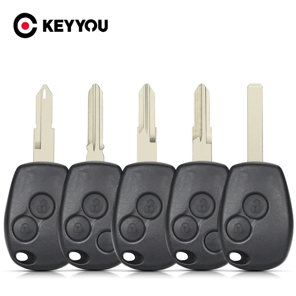 KEYYOU Remote Key Shell Case For Renault Trafic Vivaro Primastar Movano Kangoo Clio NE72/VAC102/VA2/HU136TE/NO.153 2/3 Buttons