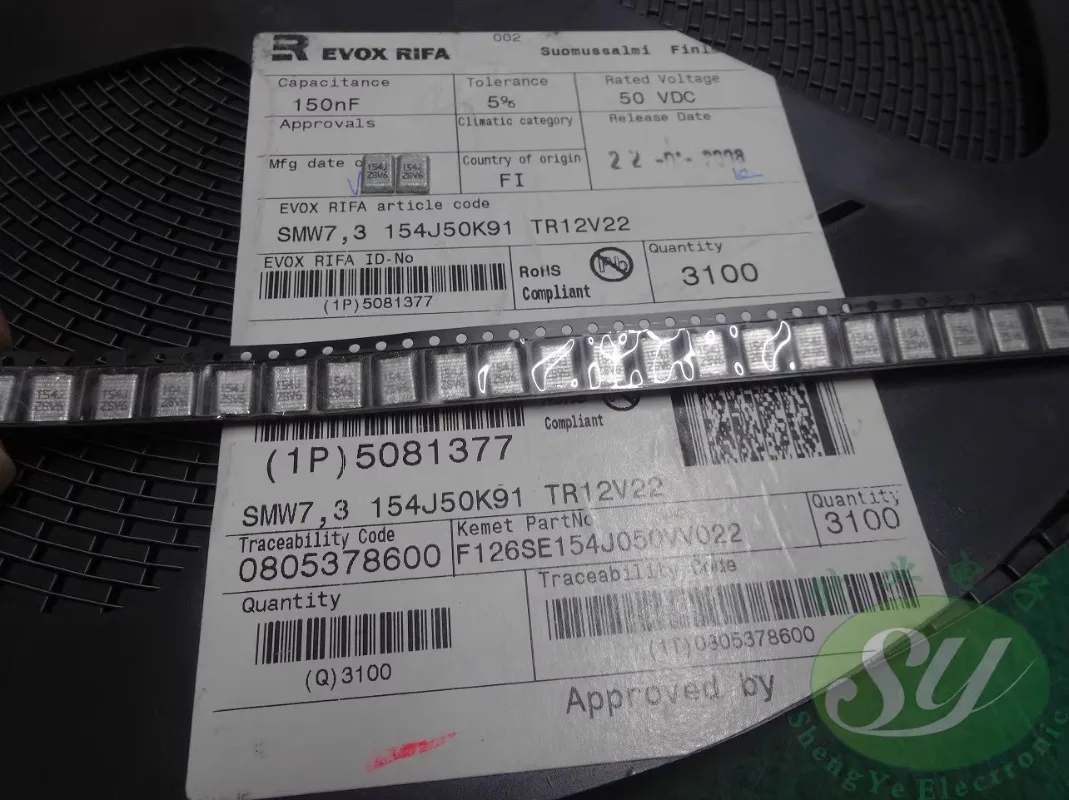 

10PCS SMW7.3 0.15uf/50v 150nf u15 154 New chip film capacitor
