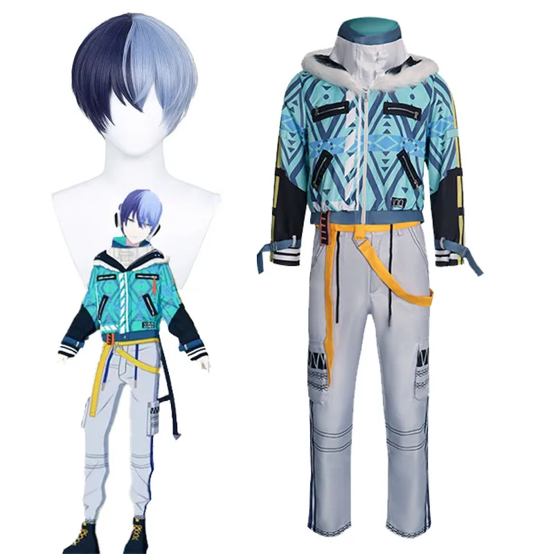 

PJSK Aoyagi Toya Косплей Костюм и парики Project Sekai Vivid BAD SQUAD Кемпинговая униформа Набор MIKU: Красочная сцена! Костюмы