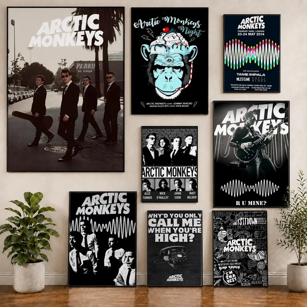 Band Arctic Monkeys Album-Poster, PVC, HD, zum Abziehen und Aufkleben, modernes Poster, für Zuhause, Büro, Wohnzimmer, Esszimmer, Wanddekoration