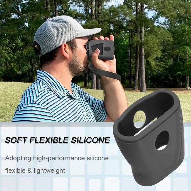 Silicone Case For Golf Rangefinder Soft Silicone Case For Golf Rangefinder Protective Portable Gear With Wrist Lanyard For