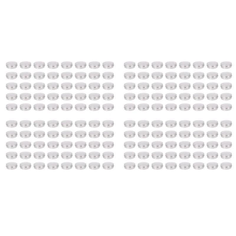 Pack Of 160 Screw Top Round Aluminum Tins Cans - Aluminum Screw Lid Round Tin Container Bottle