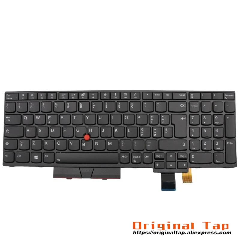 Teclado retroiluminado italiano para Lenovo Thinkpad T570 T580 P51s P52s 01ER558 01ER599 01HX236 01HX276