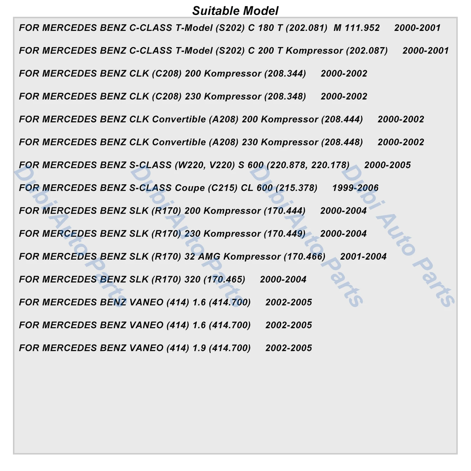 Oxygen Sensor A0015403817 For MERCEDES BENZ S202 C208 A208 W220 C215 R170 CLK200 CLK230 C180 C200 S600 CL600 SLK200 SLK230 VANEO