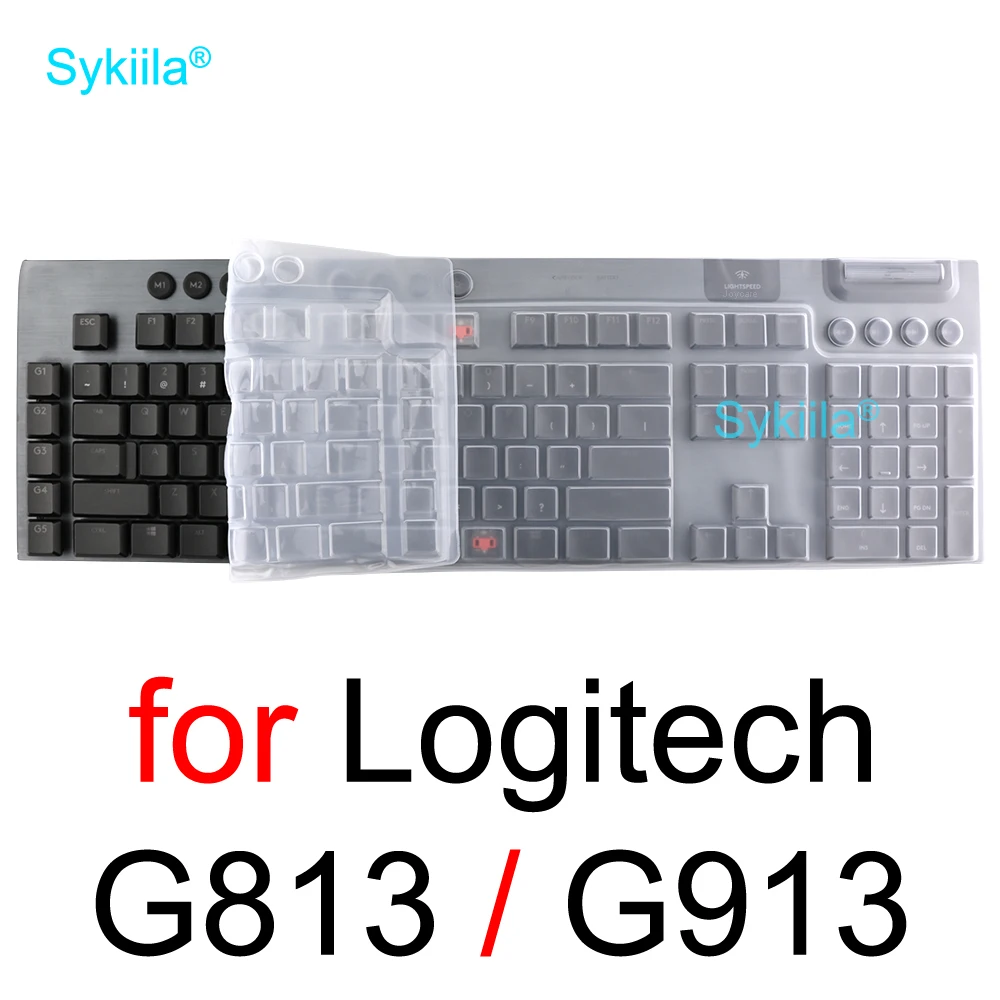 

G913 G813 Чехол для клавиатуры для Logitech G913 G813 G915 TKL для Logi Механическая защитная пленка Прозрачный силиконовый чехол из ТПУ