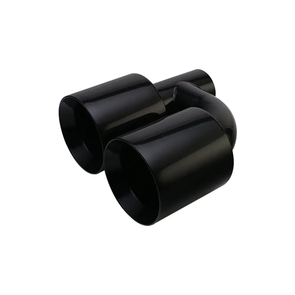 Universal Exhaust end tip 63mm Inlet to 89mm Outlet Exhaust Pipe Stainless Black dual muffler tailpipe