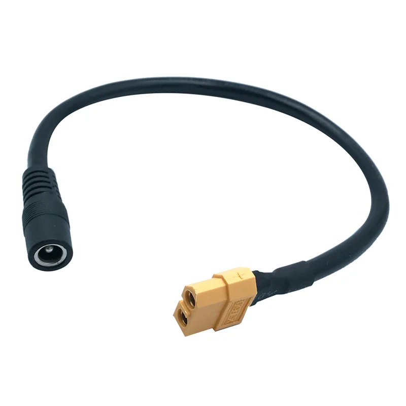 Cabo adaptador de alimentação para FPV Monitor Drone, cabo de alimentação, Jack fêmea para DC 5.5mm X 2.5mm, XT60 XT-60, 1Pc