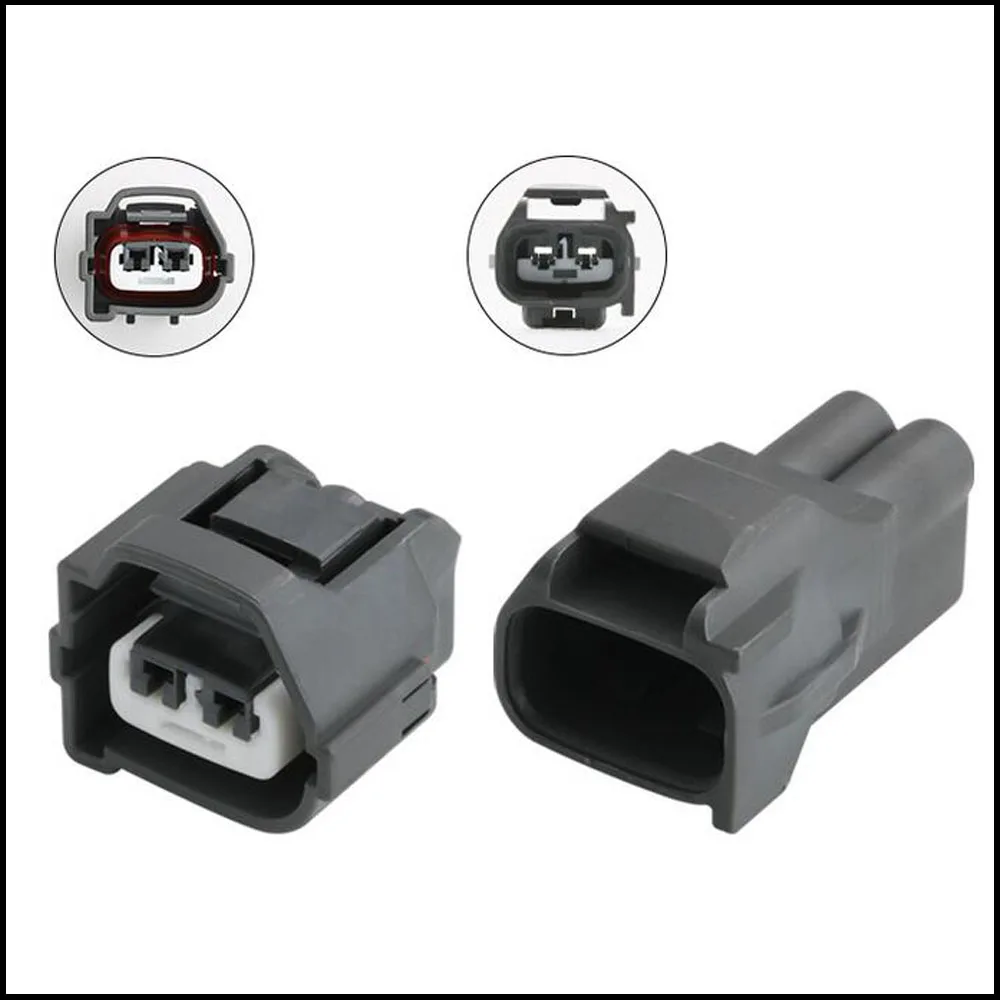 

100SET 7282-7020-10 7283-7020-10 auto Waterproof cable connector 2 pin automotive Plug famale male socket Includes terminal seal