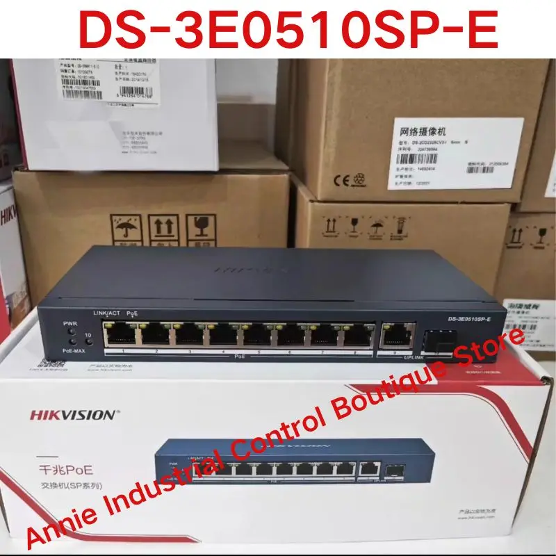 brand-new .10 port POE switch Gigabit DS-3E0510SP-E low-power POE powered metal switch