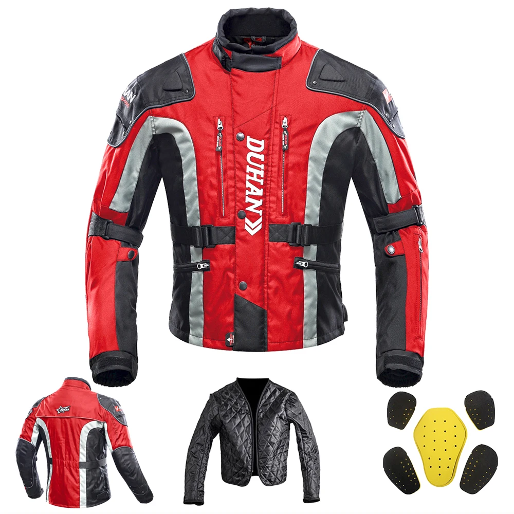 سترة دراجة نارية للرجال حماية مقاومة للماء دافئة ضد الرياح ركوب الدراجات النارية بانت موتوكروس ملابس ركوب الخيل مع معدات واقية