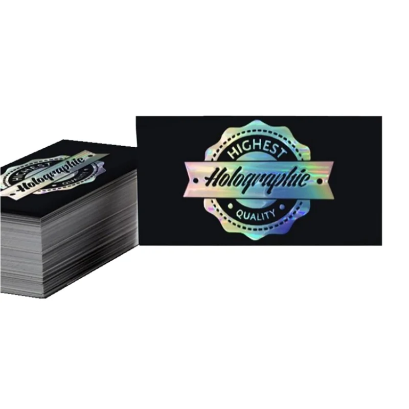 

Holographic Foil Gift Paper Card Printing Cardboard Business Card Custom Gloss Lamination Paper Cards