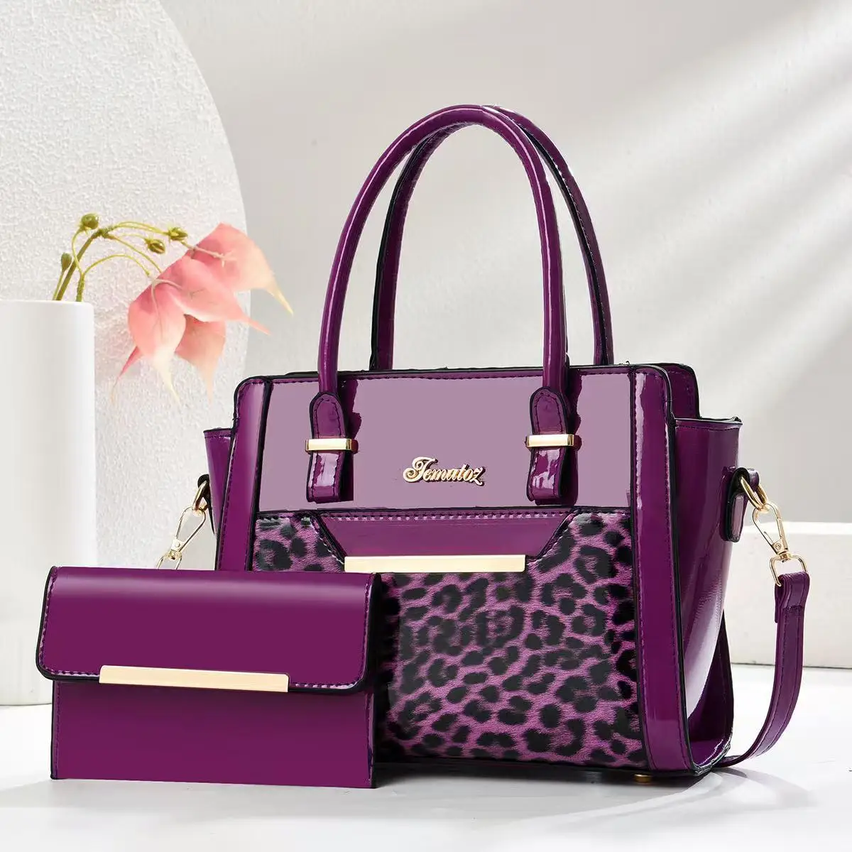 

Luxury Brand Designer Women'S Handbag Large Capacity Leopard Print Crossbody Bag Fashionable Shoulder Bag Commuting Tote Bag