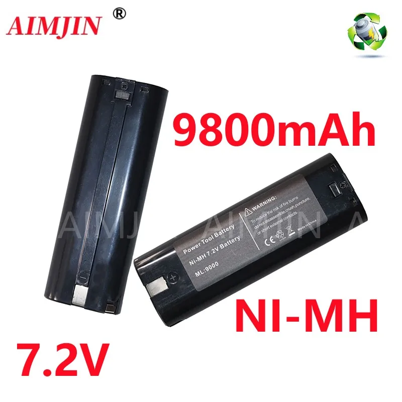 

Ni-MH Replacement Battery 7.2V 9800mAh For Makita 7000 7002 7033 191679-9 192695-4 632002-4 632003-2 7.2V Battery L50 192532-2