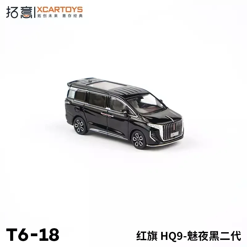 XCarToys 1:64 HONGQI HQ9 Black II / Red Black Diecast Model Car