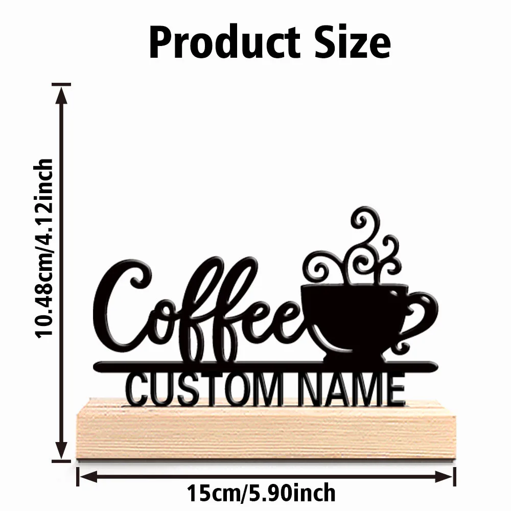 1pc Beauty Personalized Custom Coffee Metal Statues Geometric Wooden Tray Included Perfect for Coffee Tables Gifts for Yoga