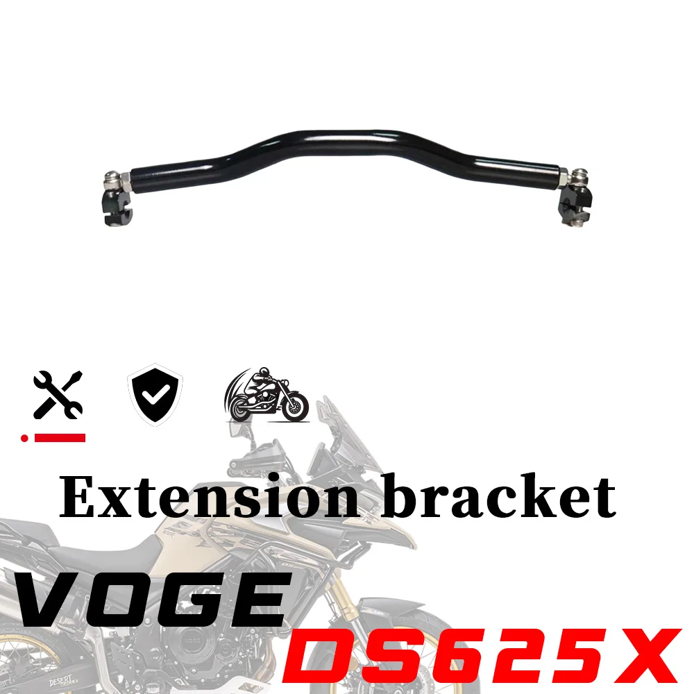 Widened and lengthened extension bracket for VOGE DS625X  DS 625 X rearview mirror support rod