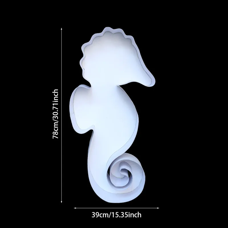 1pc Mermaid Seahorse Shell Mosaic Frame Balloon Filling Number Box DIY Wedding Birthday Party Decoration Baby Shower Supplies