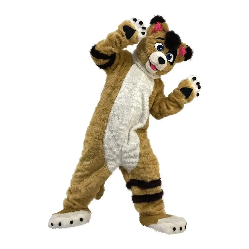 Husky Dog Fox Cartoon Mascot Costume for Life Size Full Body Character Outfits