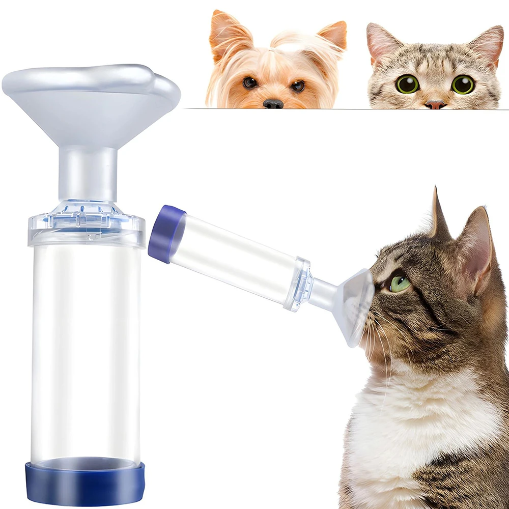 

10 Pcs Dog Cat Inhaler Spacer Feline/Cannie Aerosol Chamber Inhaler for Adults Children Cats/Dogs Veterinary Tool