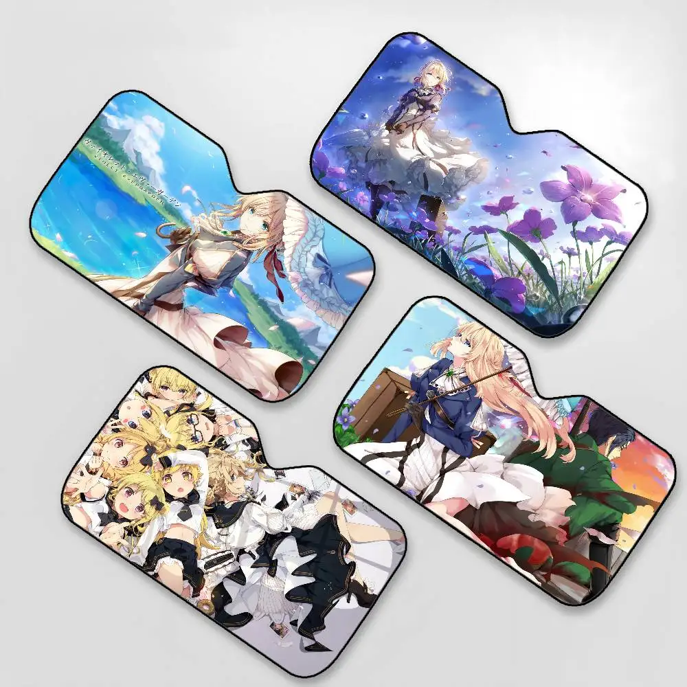 

Violet Evergardens Car SunShade Windshield Sun Shade Personalized Picture Block UV Rays Visor Protector