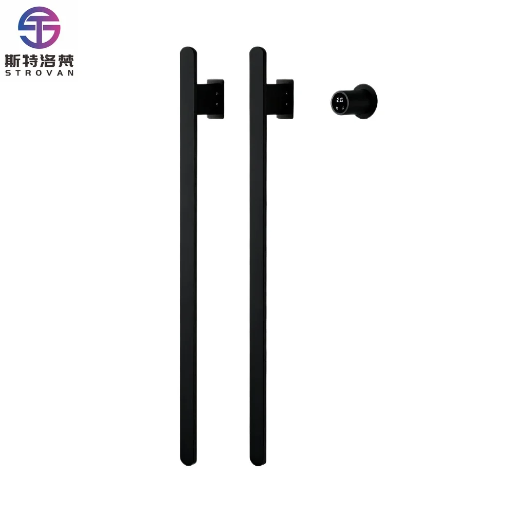 

Vertical Pole European and American Electric Towel Rack, Strong Bath Towel Drying Rack Carbon Fiber Heating