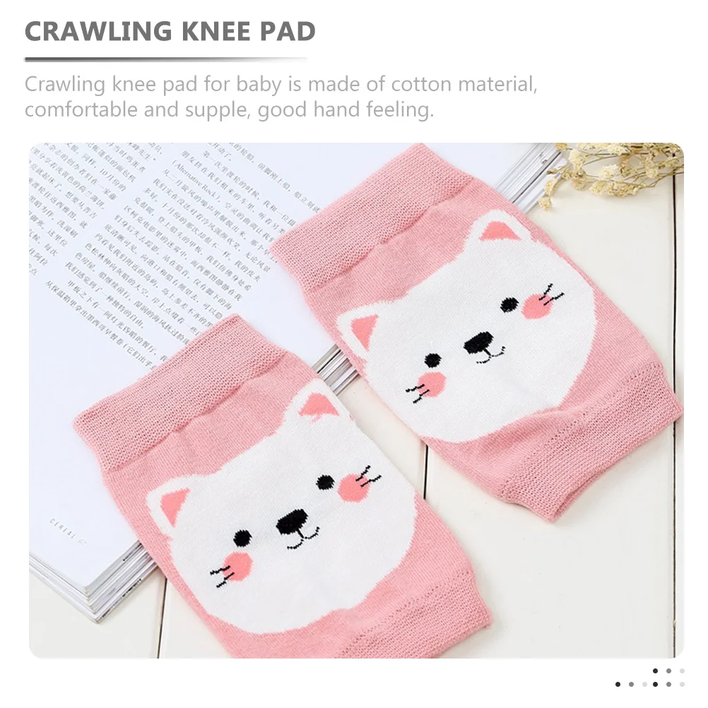 1Pair Baby Crawling Knee Pads Cotton Protective Toddler Pads Comfortable Soft Skin Friendly Crawling Protectors for Infants