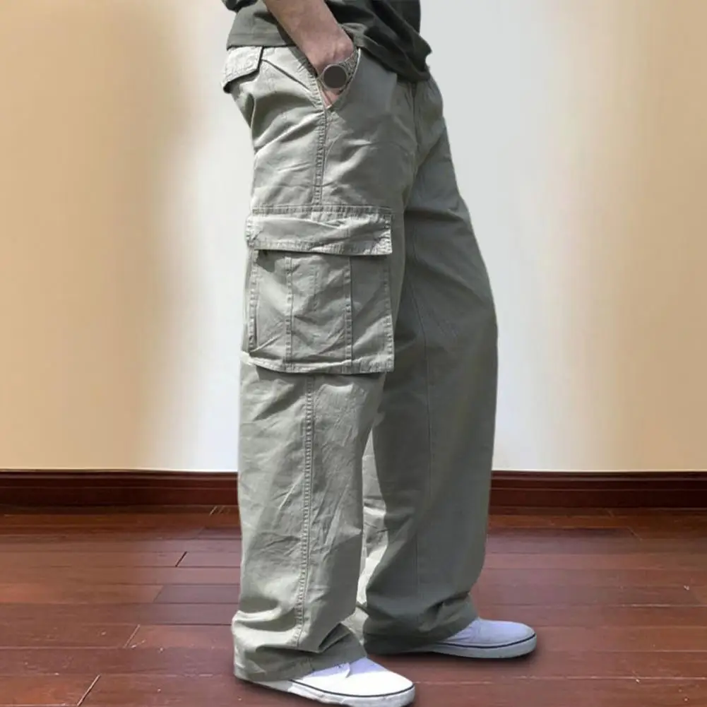 Plus Large Size Cargo Pants Men Cotton Straight Oversize Tracksuit Wide Leg Baggy Pants 2022 Spring Summer 5XL