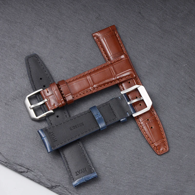 Genuine Leather Watch Band for IWC Portugal Portofino Pilot Mark 18 Little Prince Soft Comfortable Men Watch Strap20mm Wristband