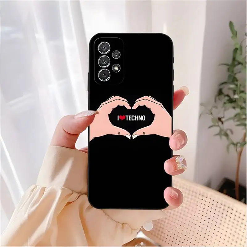 Techno Music Phone Case For Samsung A53 A51 A52 A50 A30 A31 A32 A21 A22 A40 A42 A80 A71 A73 A91 TPU Cover