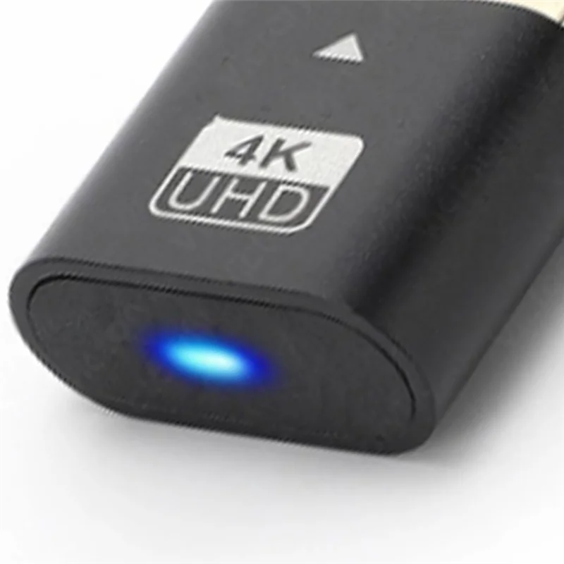 HDMI-Compatible 4K Dummy Plug with LED Light for Graphics Cards, PC Accessories,Desktop/Laptop Vistual Display Adapter B