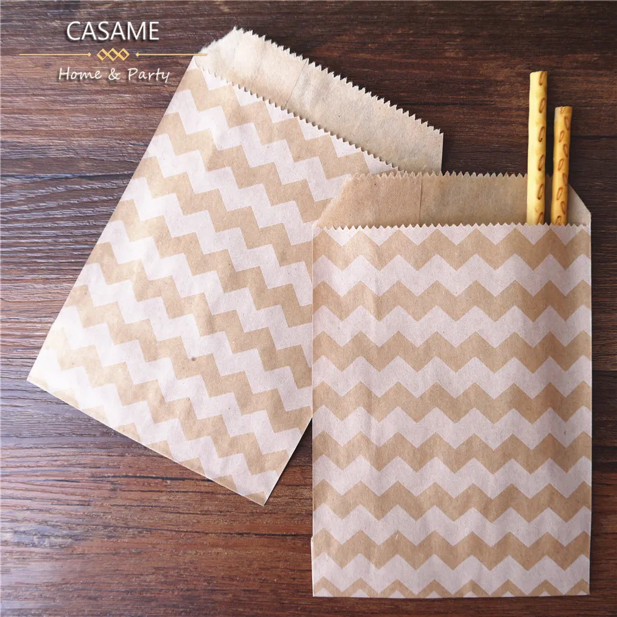 50 Pcs 10x15cm pouch Mixed Style and Color Paper Bags Kraft Craft DIY Decoration Packaging Cute Guest Gift Bag Wedding Birthday