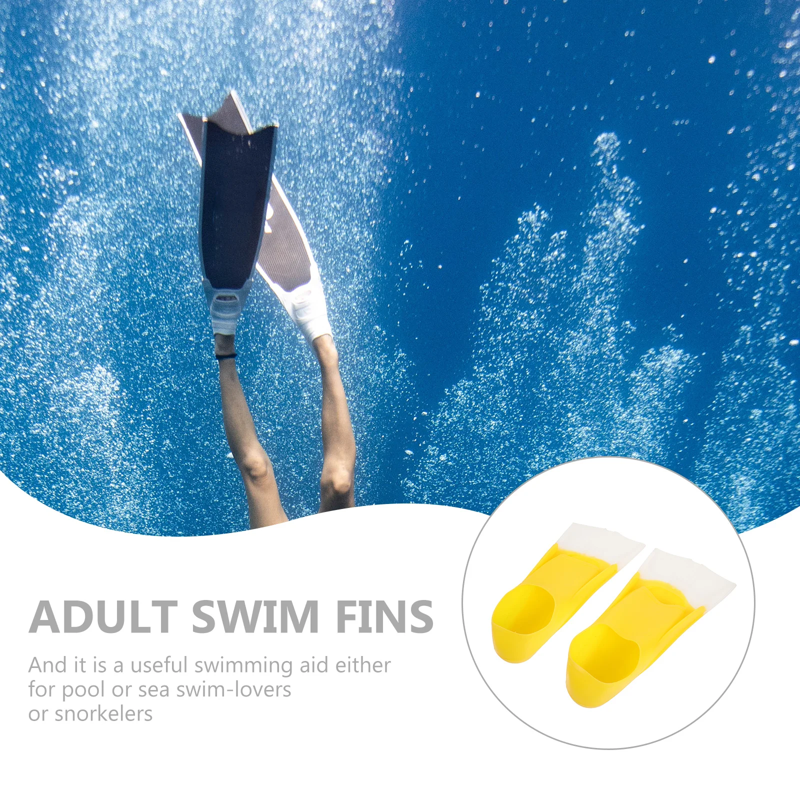 

2Pcs Professional Swimming Fins for Travelers Snorkeling Diving Flippers Men Women Swimming Flippers