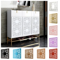 15/20/27cm Portuguese Tiles Pattern Mirror Sticker Wardrobe Cabinet Door Decor Acrylic Decal Furniture Modification Wall Sticker