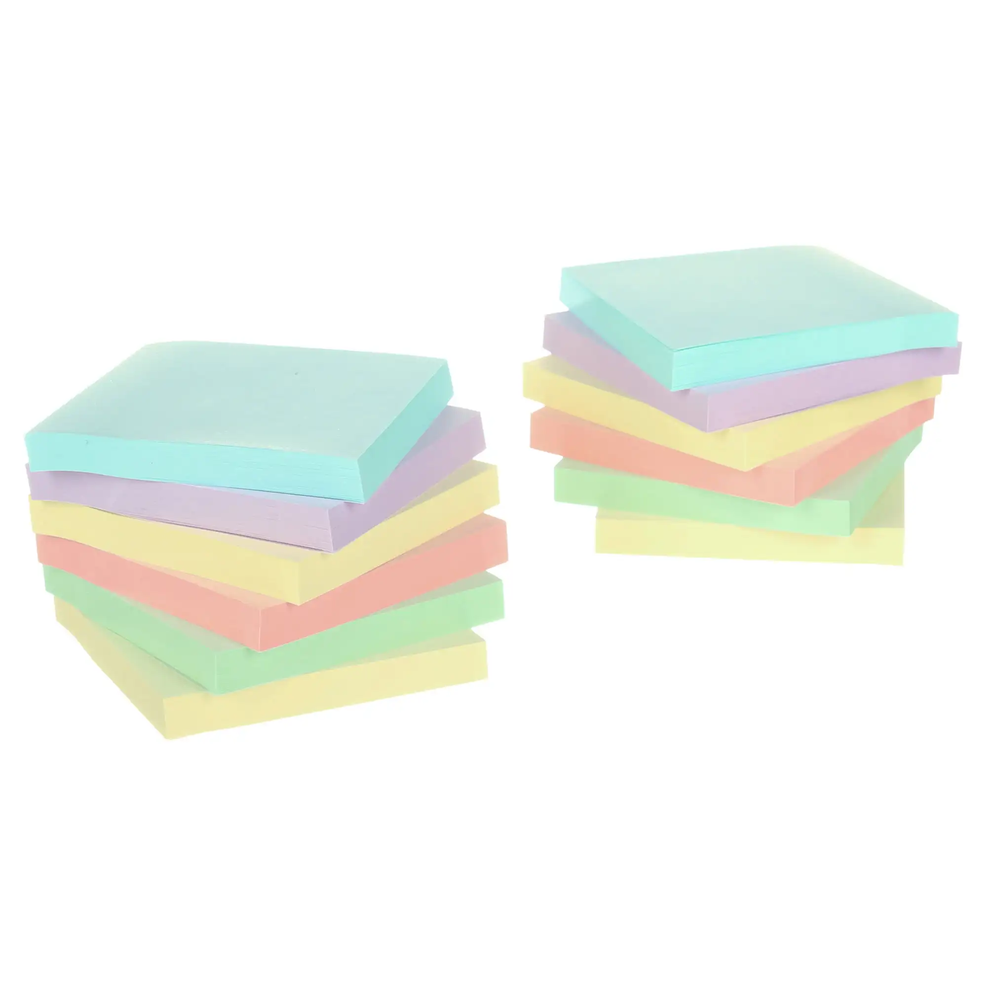 Pen+Gear Paper Sticky Notes, Pastel, 3" x 3", 1200 Sheets