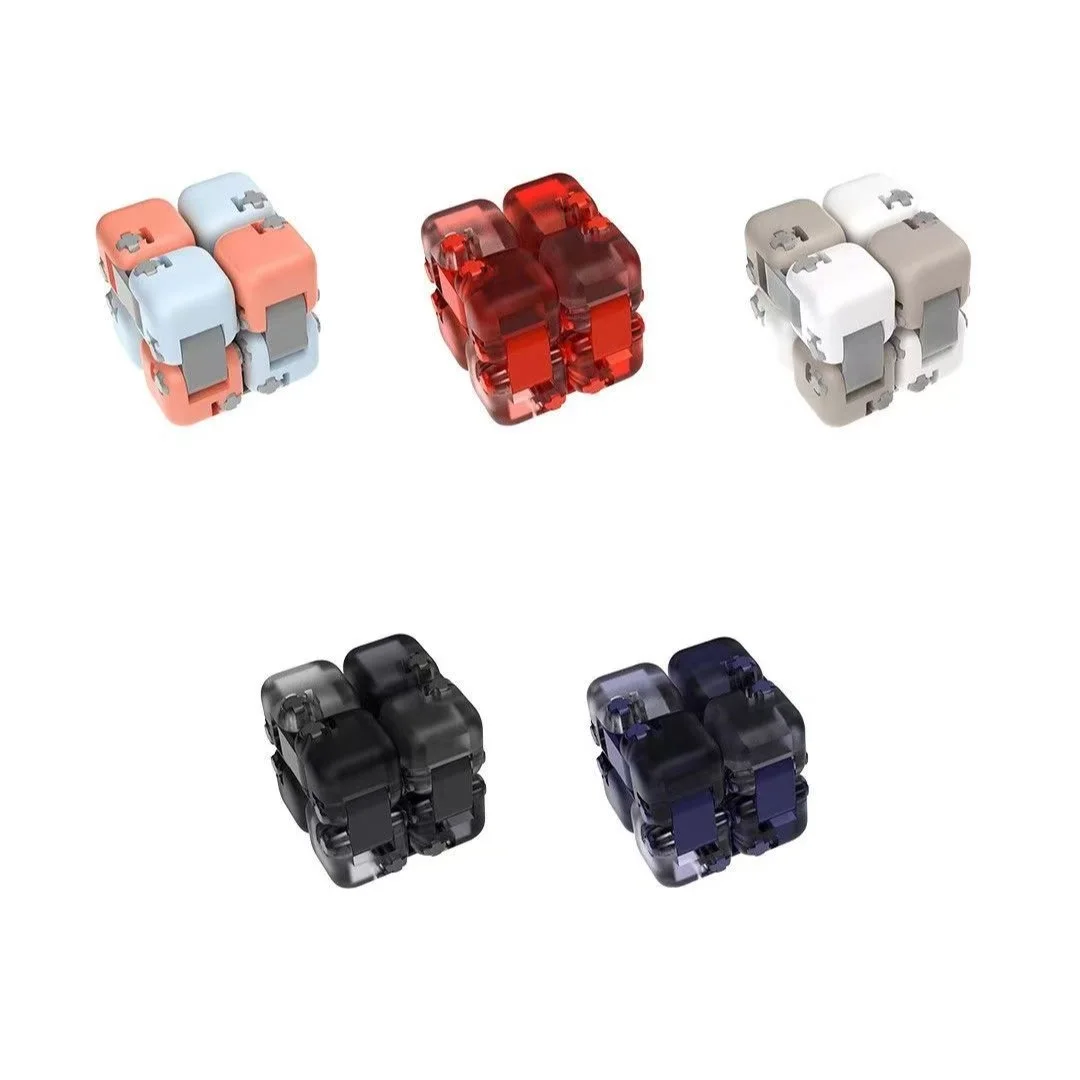 Xiaomi Mitu سبينر اللبنات الملونة إصبع تململ الضغط لعبة لغز تجميع مكعب إصبع سبينر لون عشوائي #3