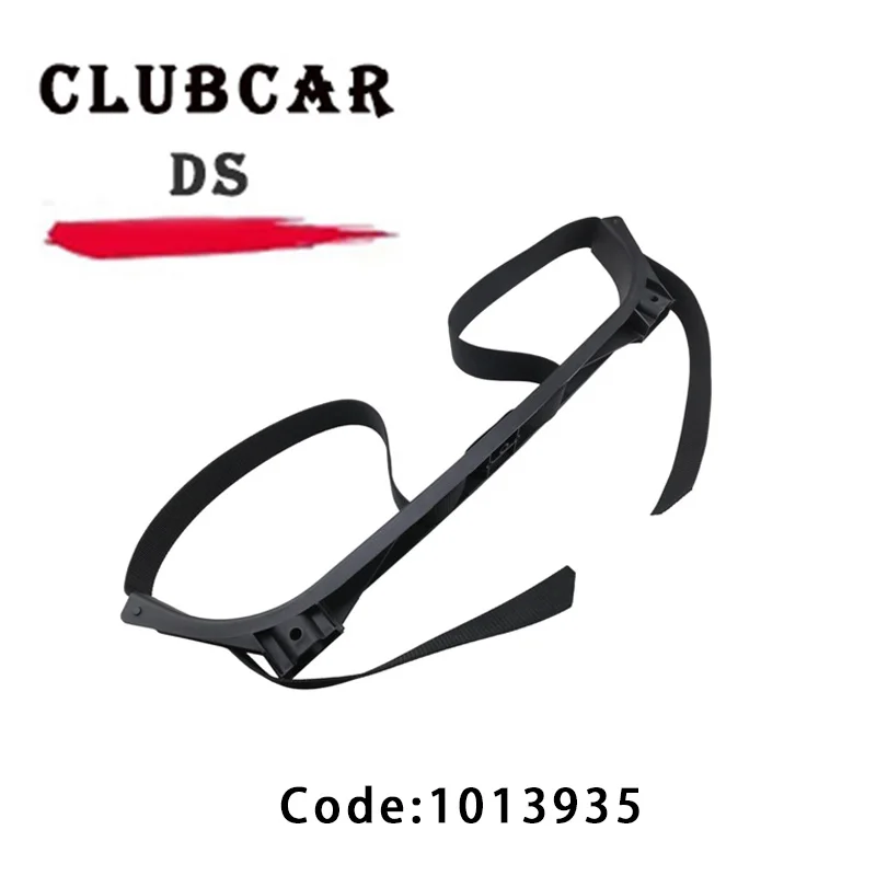 

Golf bag holder strap bracket rack golf bag attachment for golf cart rear seat- black fits 1987-Up Club Car DS replace#1013935