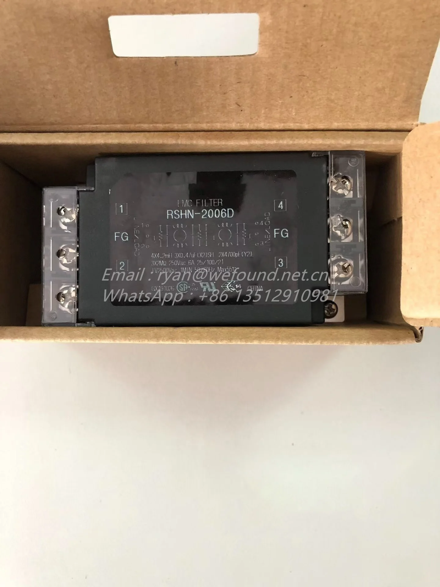 RSHN-2006D for TDK-Lambda Power Line EMC Filters