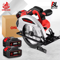 ONEVAN 4000W Brushless Electric Circular Saws 7Inch 185mm Cordless Electric Cutting Woodworking Tool For Makita 18V Battery Pin