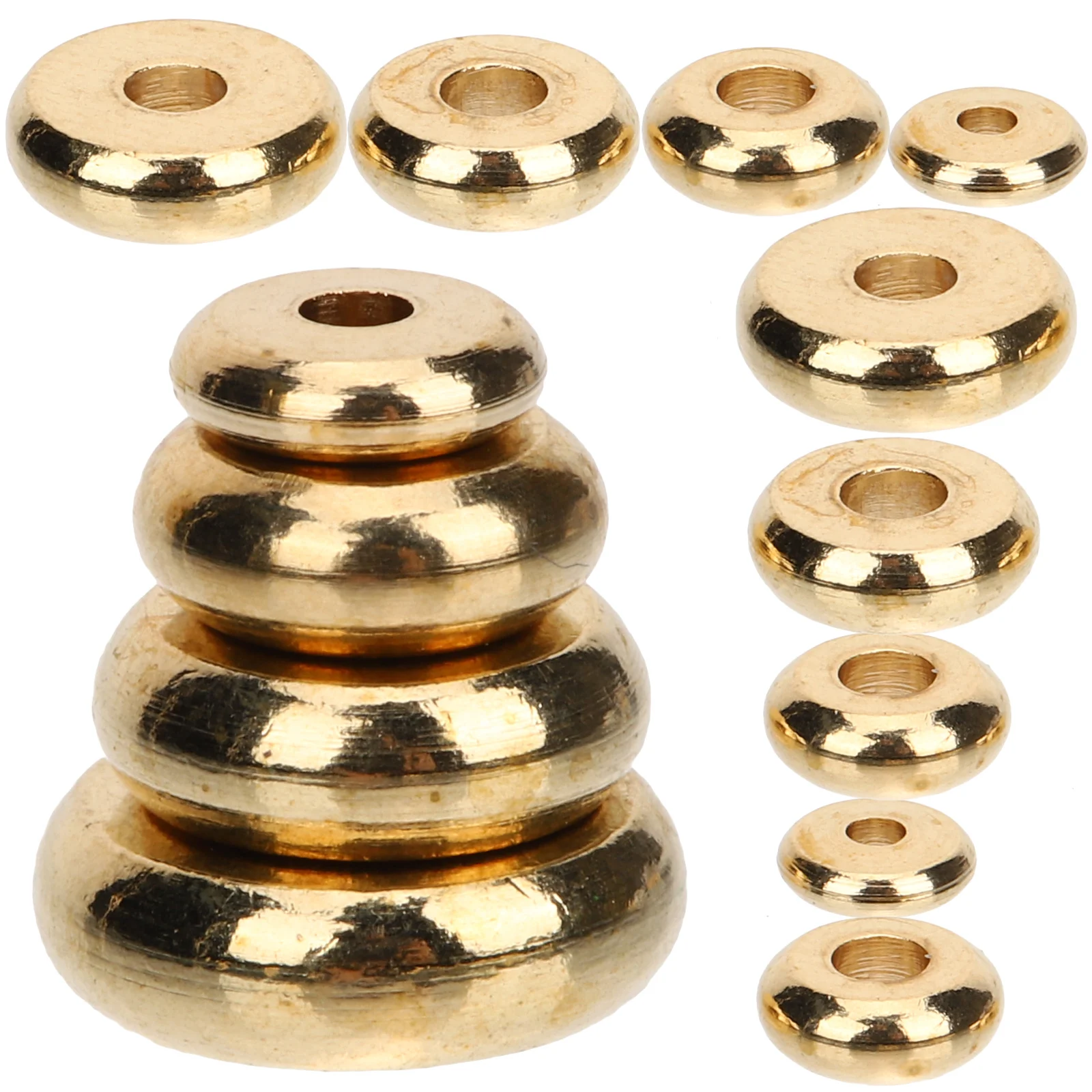 

400pcs Metal Spacer Flat Loose For Diy Jewelry Making Craft Supplies Necklace Decorative Beads Diy Bracelet Accessories Jewelry