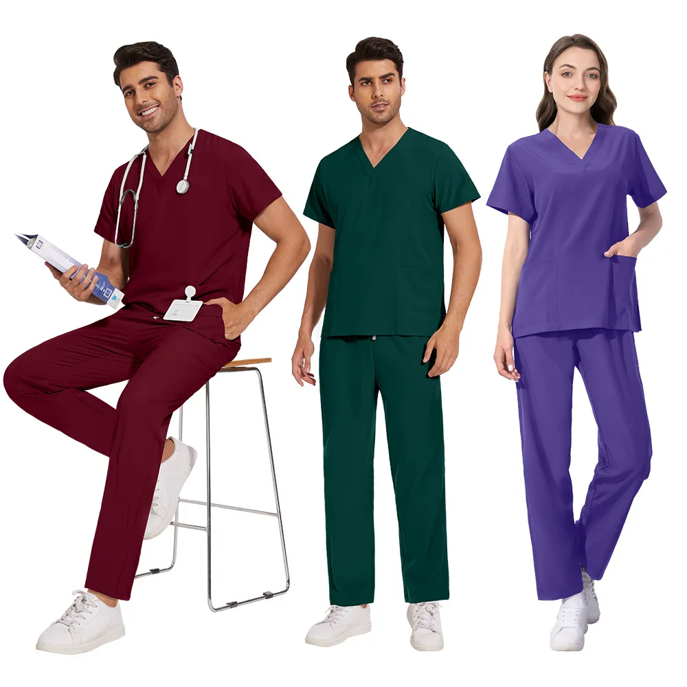 Qui Dry V-Ne Color Dental Clinic Work orm Scrub Suit für Männer und Frauen Chirurgische Waing-Kleidung Medizinische orm