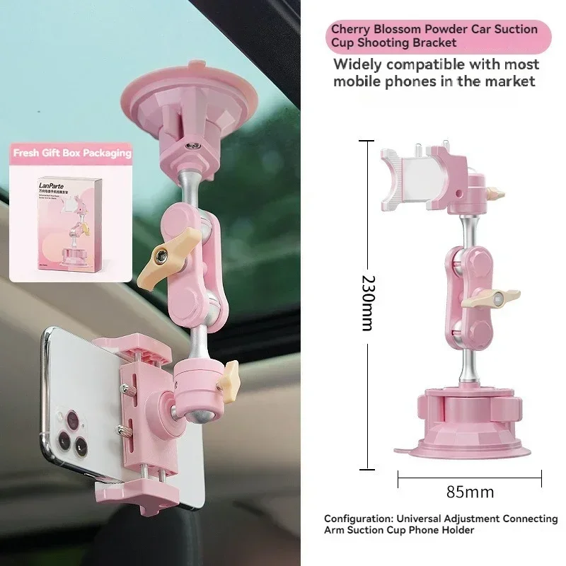 

New Car Phone Holder with Anti-Shake 360° Suction Cup Windscreen Mount Suitable for Mobile Phones Dash Cam Navigation