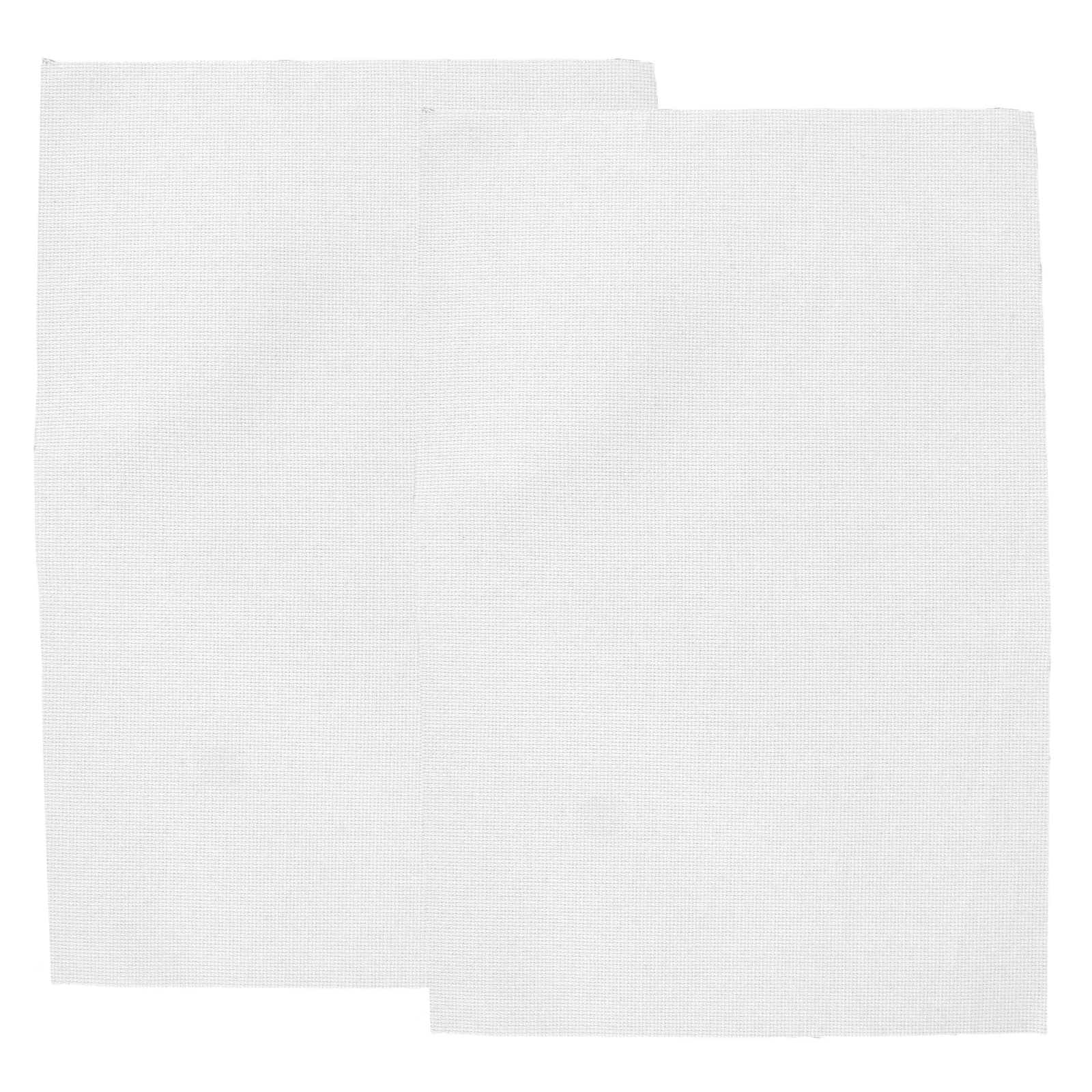 

2 Sheets Cross Stitch Fabric White DIY Embroidery Cloth Accurate Needlework Supplies Stitching Cloth for Beginners and Experts