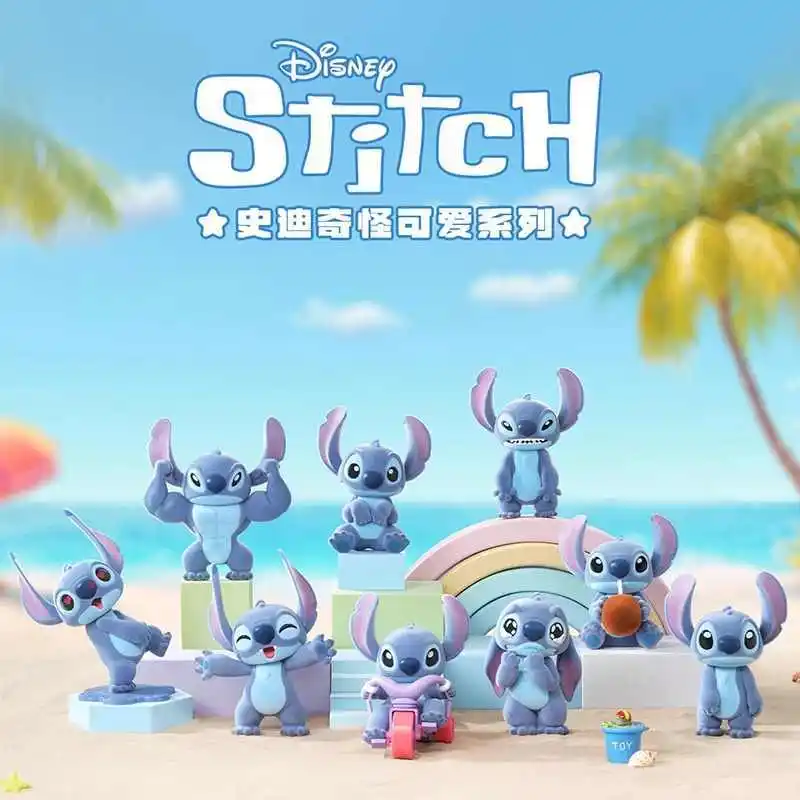 52toys Disney Stitch Weird Cute Series Blind Box Mystery Box Stitch Action Figure Decor Ornament Surprise Bag Christmas Gifts