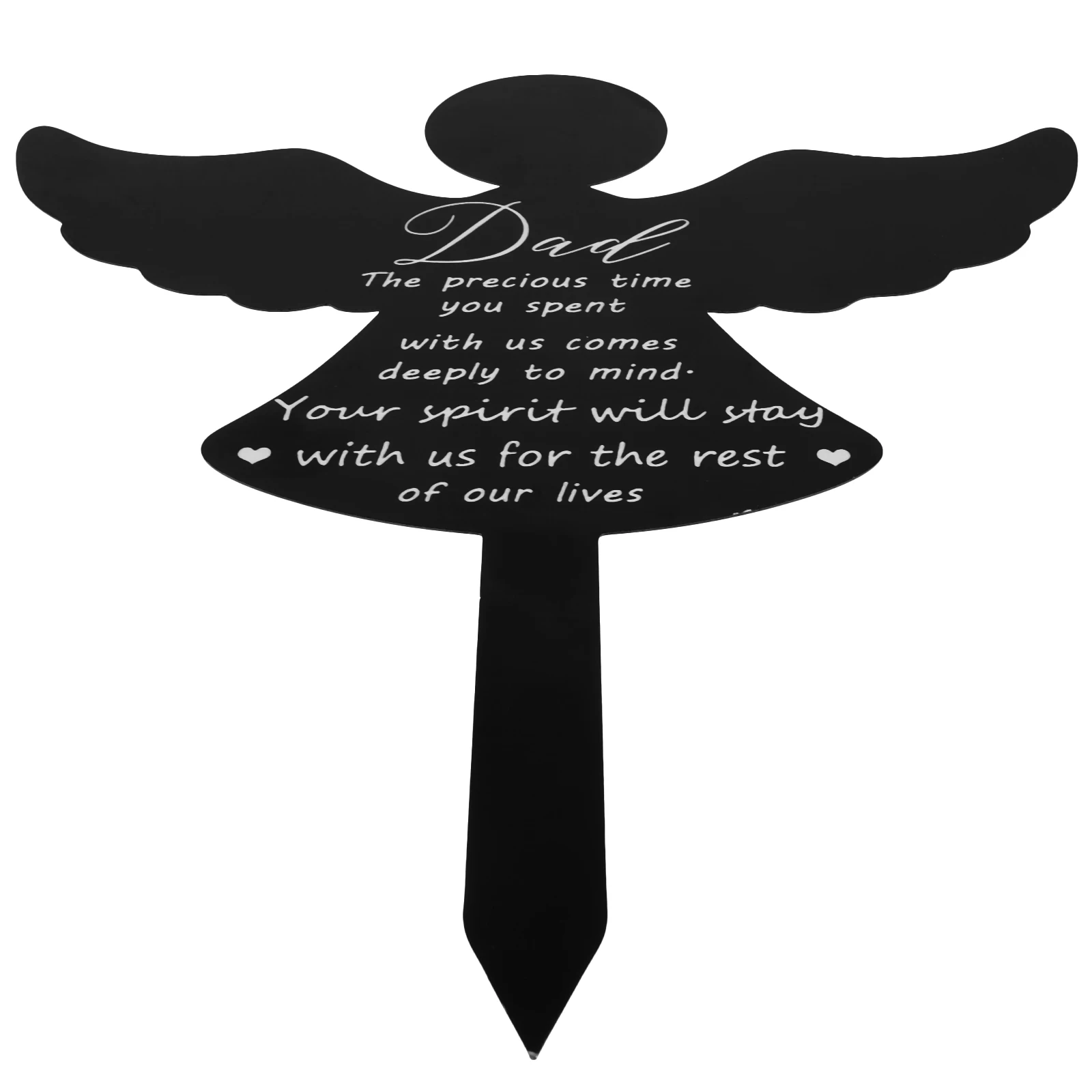 

Angel Cemetery Pile Memorial Ornaments for Grave Commemorative Plaque Stake Acrylic Garden Yard Signs Decor Dad