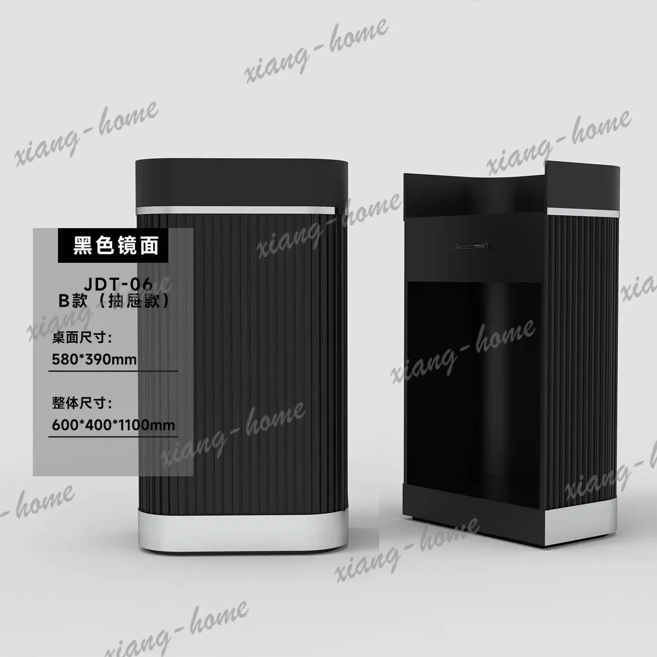 PG Light luxury reception desk Welcome desk, sales department Company front desk Hotel high-end customer service desk Stainless