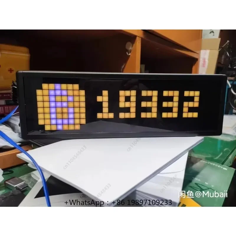 HOTSALE Cryptocurrency Quote Monitor Esp8266 Ws2812b Cryptocurrency Real-time Price Monitor