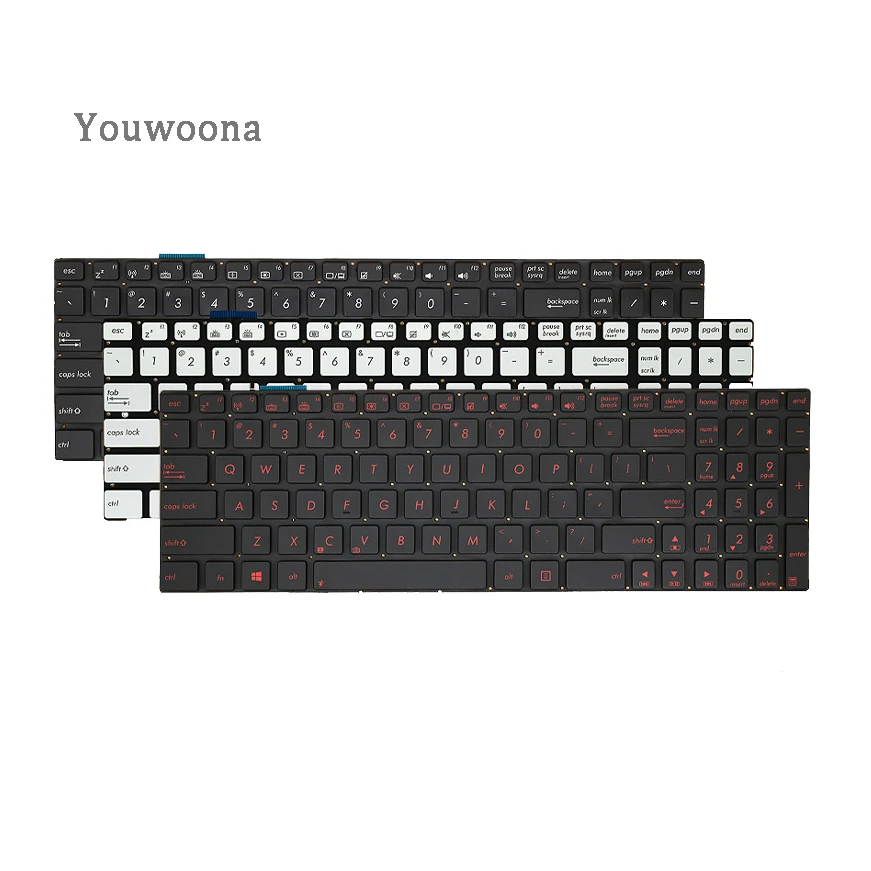 New ORIGINAL Laptop Keyboard For ASUS N56V U500VZ N76V N550J N750J Q550L N56VM N56DP N56VZ N56VM N56 N76S Q550L N750