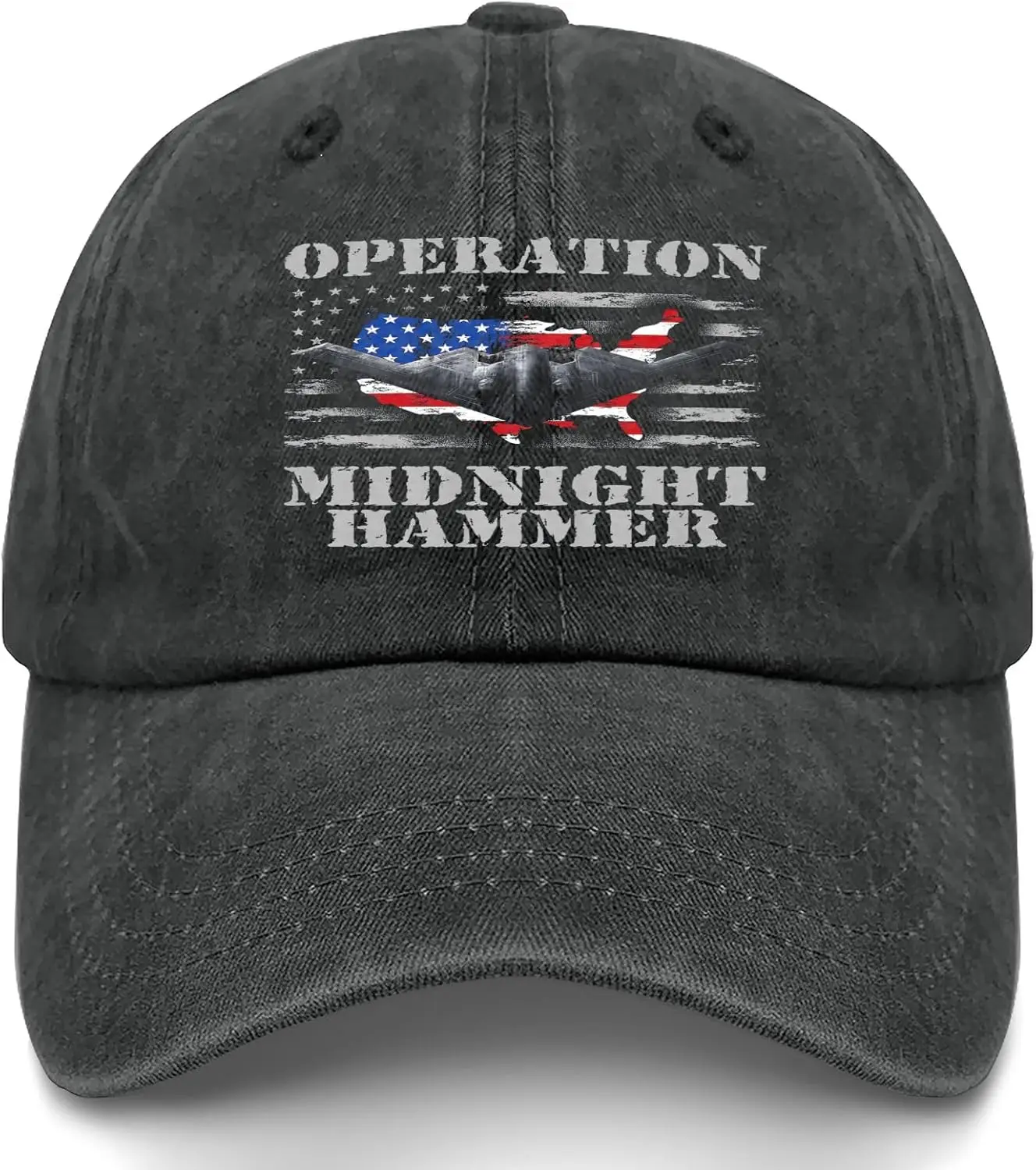 

Midnight Hammer B2 Stealth Jet Operation Midnight Hammer Hats for Womens Funny