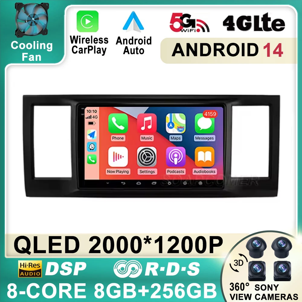 

Android 14 For Volkswagen Caravelle 6 T6.1 T6 2015 - 2020 Car Radio Multimedia Player Navigation No 2Din 2 Din DVD Bluetooth 5.0